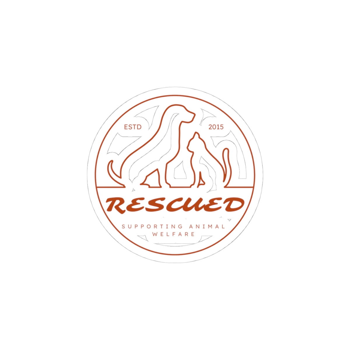 RESCUED Kiss-Cut Stickers