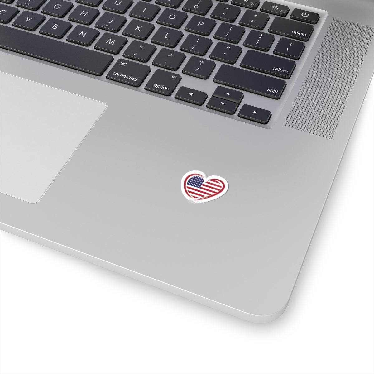 American Flag Heart Kiss-Cut Stickers, Love Stickers, Laptop Decals, Holiday Decor, USA Pride Gifts, Independence Day Decor