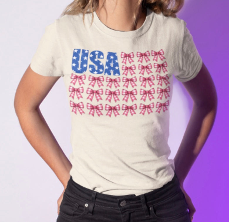 USA Coquette Flag in Bows