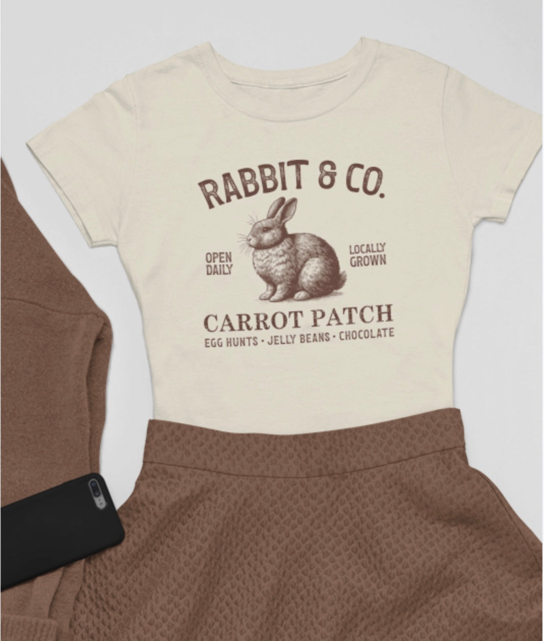 Vintage Easter Rabbit & Co Carrot Patch T-Shirt/Crewneck