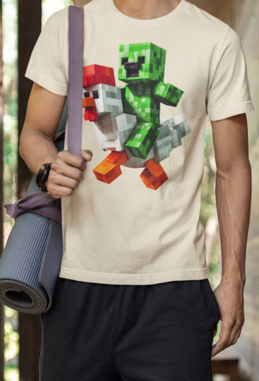 Minecraft Chicken & Jocky T-shirt