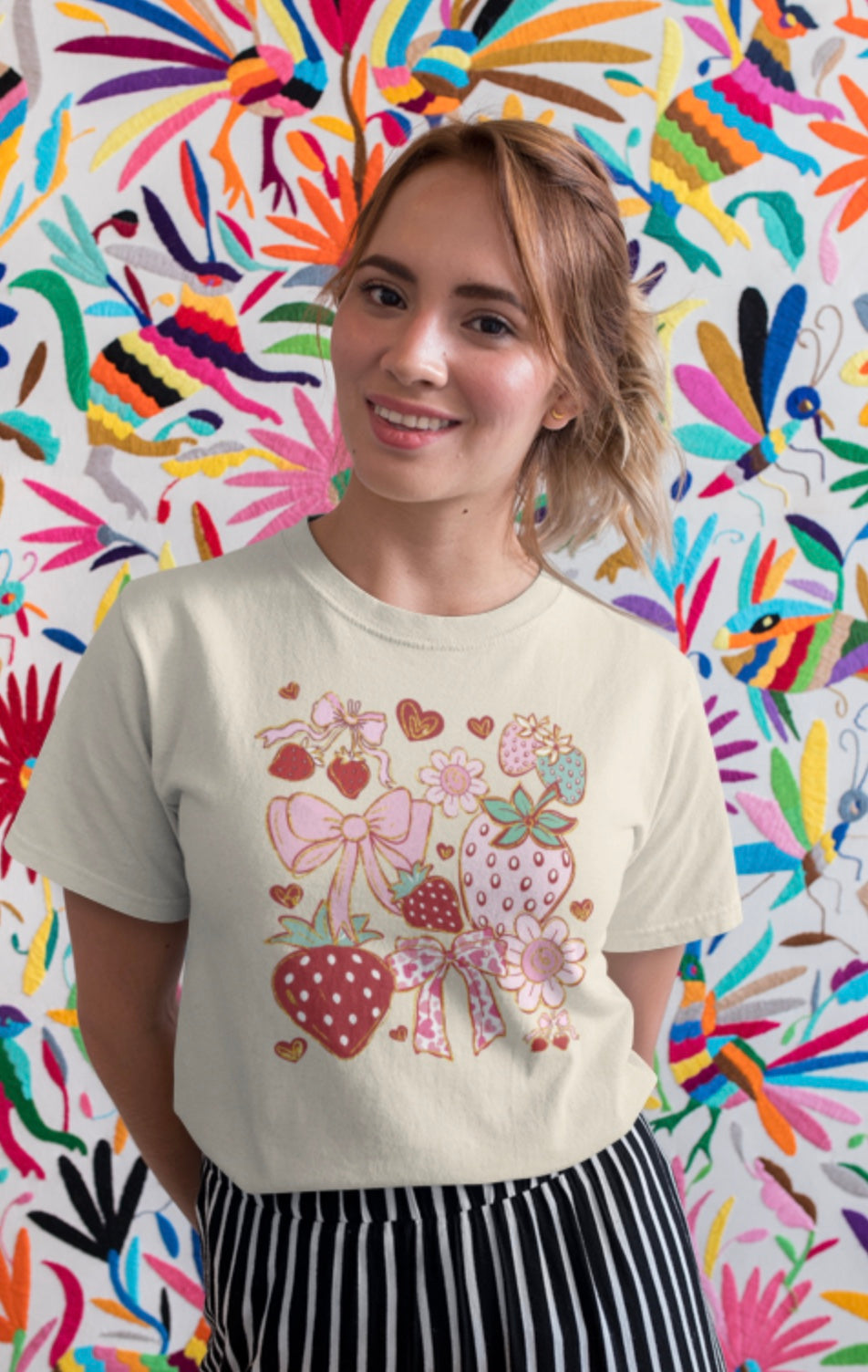 Boho Strawberry & Bows