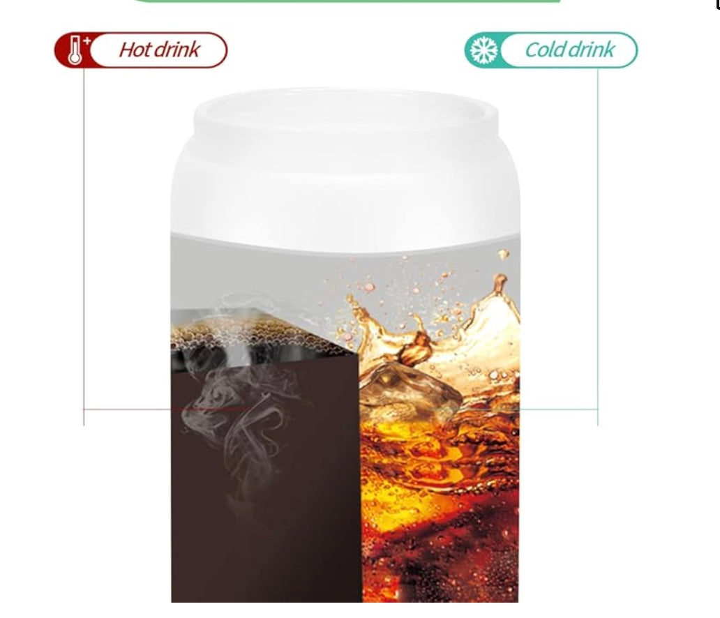 16 or 20 ounce sipper glass with bamboo lid and straw