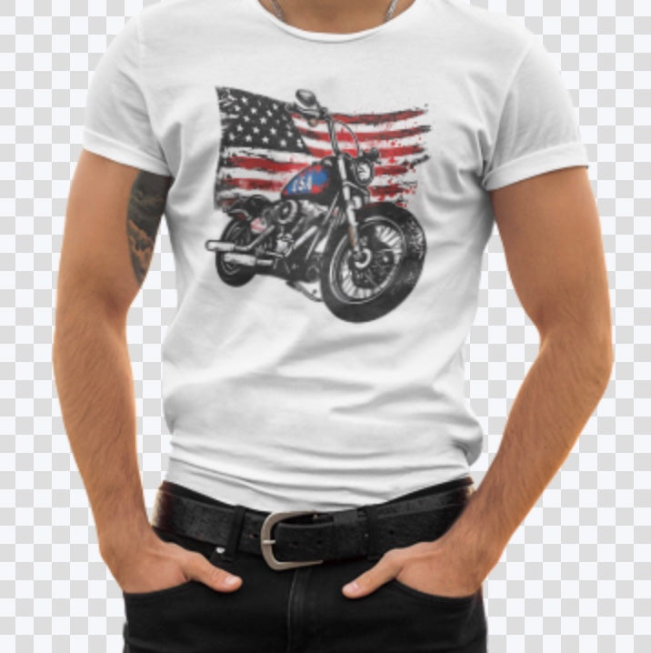 Patriotic Motorcycle T-Shirt