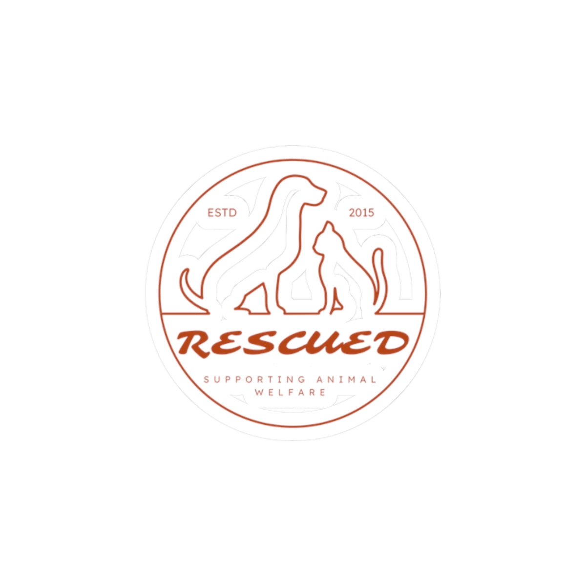 RESCUED Kiss-Cut Stickers