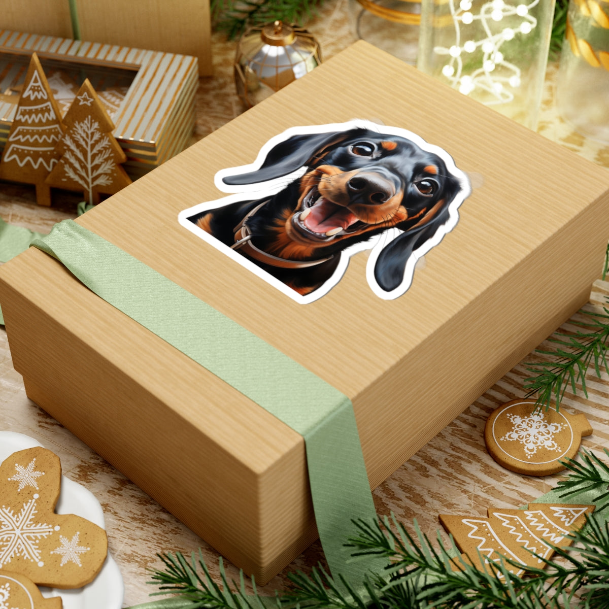 Miniature Dachshund Kiss-Cut Stickers