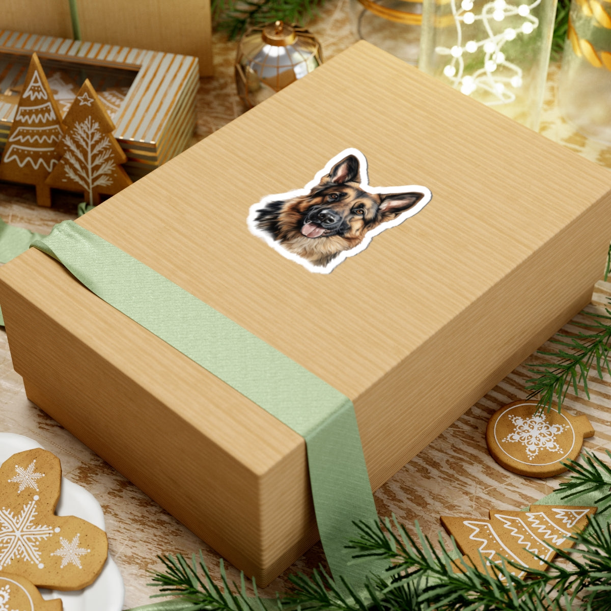 German Shepherd Kiss-Cut Stickers