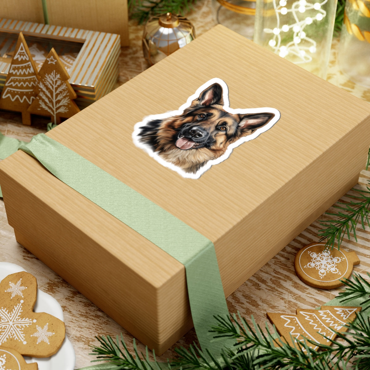 German Shepherd Kiss-Cut Stickers