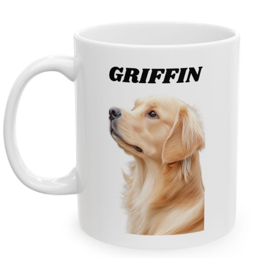 Ceramic Mug for Pet Lover, 11 or 15 oz, Custom Pet Photo Coffee Cup, Personalized Animal Lover Gift, Pet Owner Drinkware,