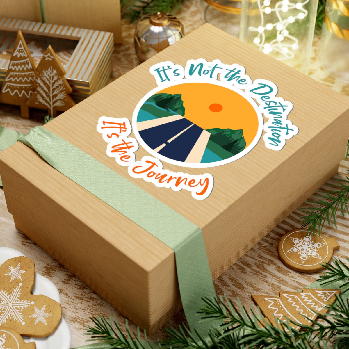It's Not the Destination It's the Journey Kiss-Cut Stickers