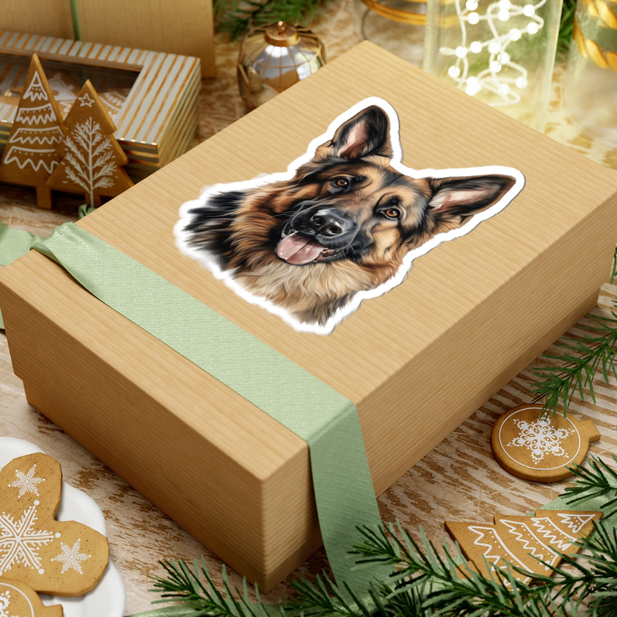 German Shepherd Kiss-Cut Stickers