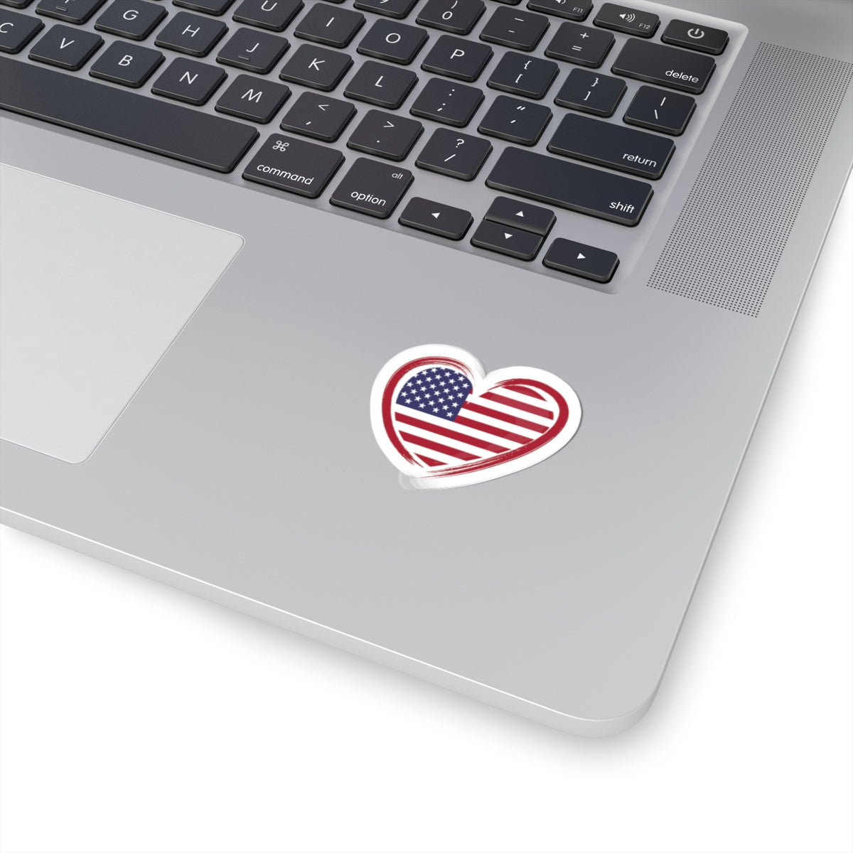 American Flag Heart Kiss-Cut Stickers, Love Stickers, Laptop Decals, Holiday Decor, USA Pride Gifts, Independence Day Decor