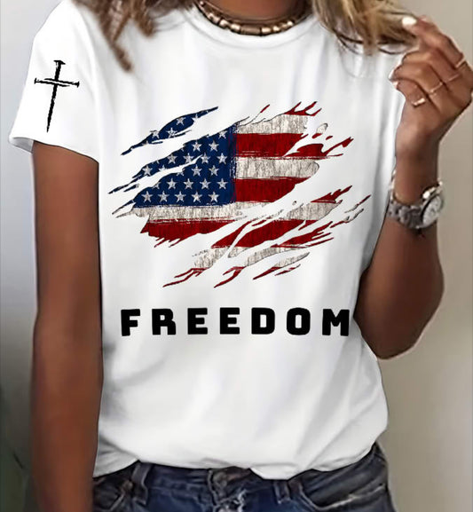 FREEDOM with clawed flag