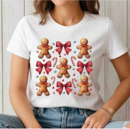 Gingerbread man and Bows Crewneck