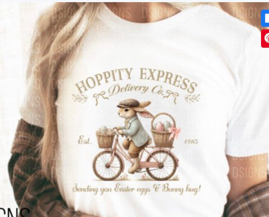 Vintage Hoppity Express Easter T-Shirt