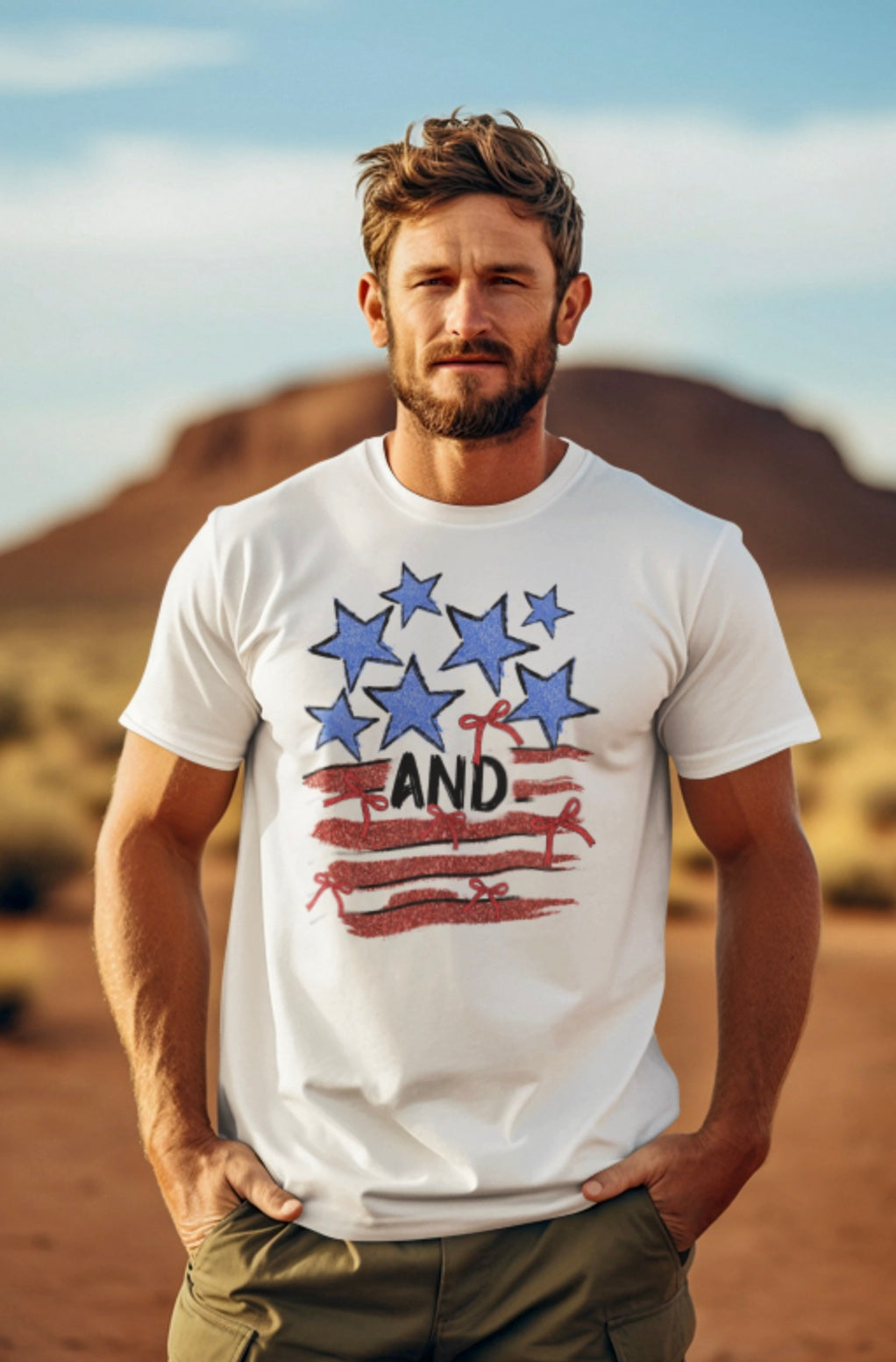 Stars & Stripes Retro T-shirt