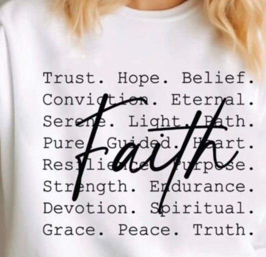 Faith Words T-Shirt